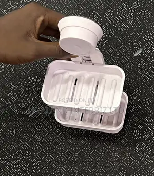 White Plastic Soap Rack
