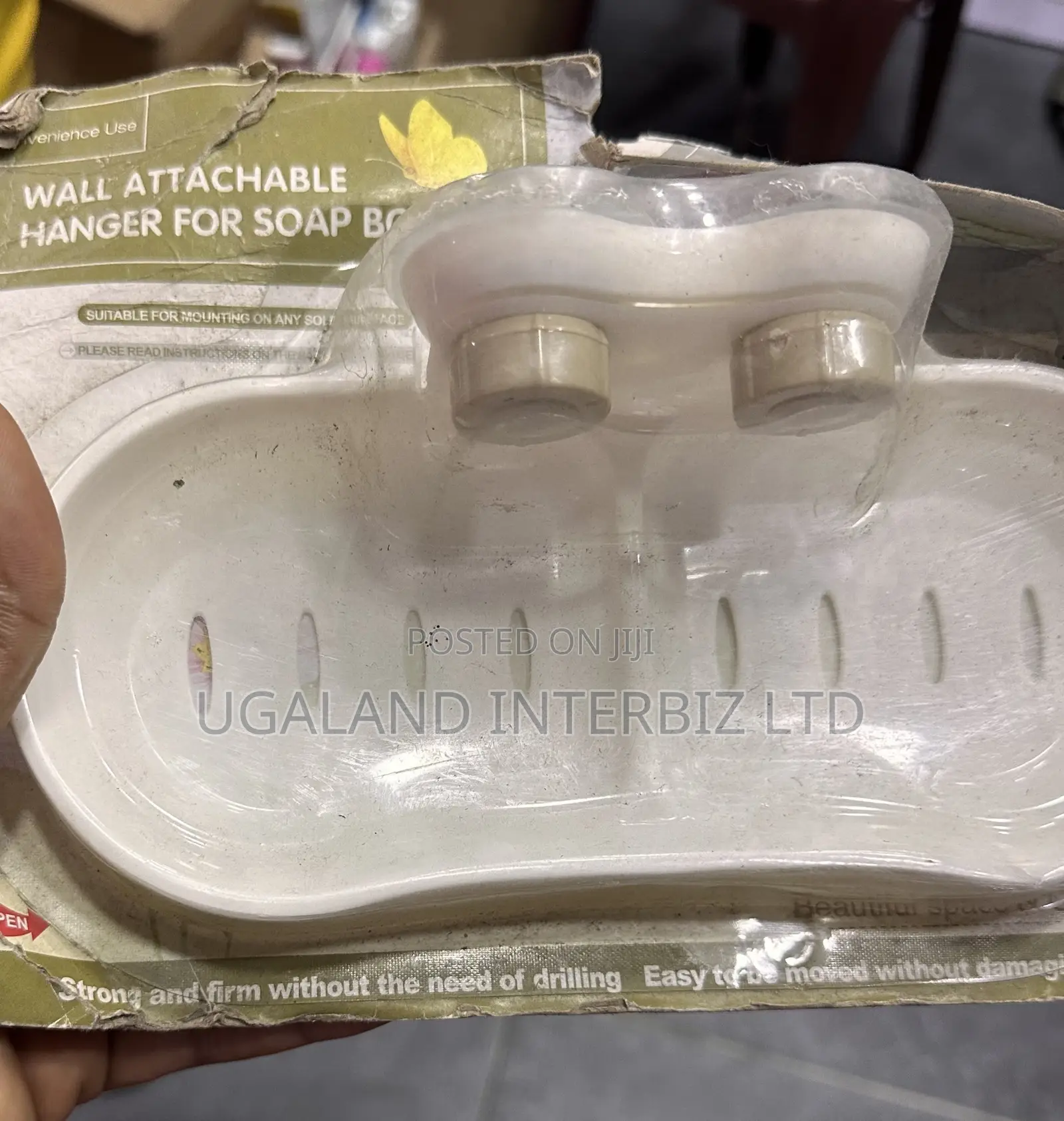 White Plastic Soap Rack