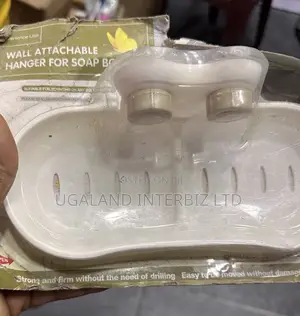 White Plastic Soap Rack