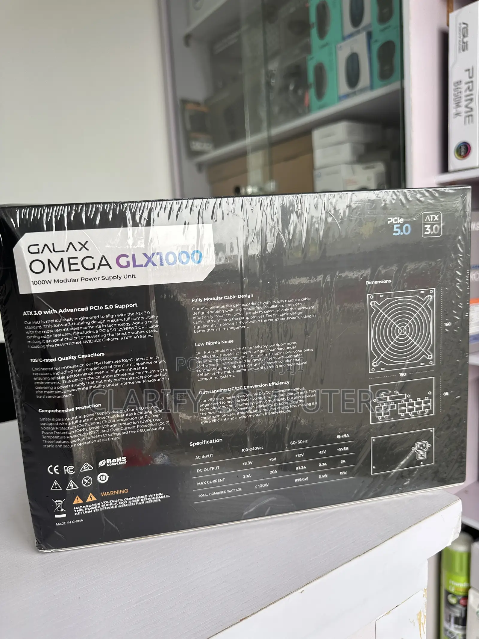 GALAX 1000W Modular Desktop Power Supply Unit