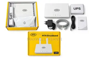 MTN Broadband CAT4 4G Router With UPS and Accessories.