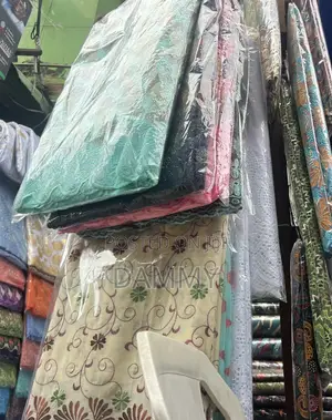 Vibrant Outdoor Fabric Stall