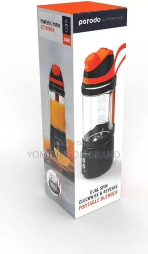 Porodo 240W 6 Blade Portable Blender Black.