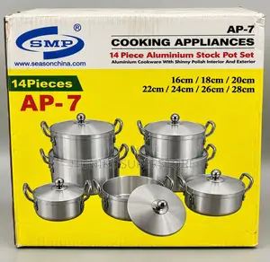 7pcs (SMP) Quality Aluminium Pot