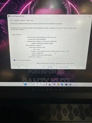 Laptop Alienware M15 R6 16GB Intel Core i7 SSD 512GB