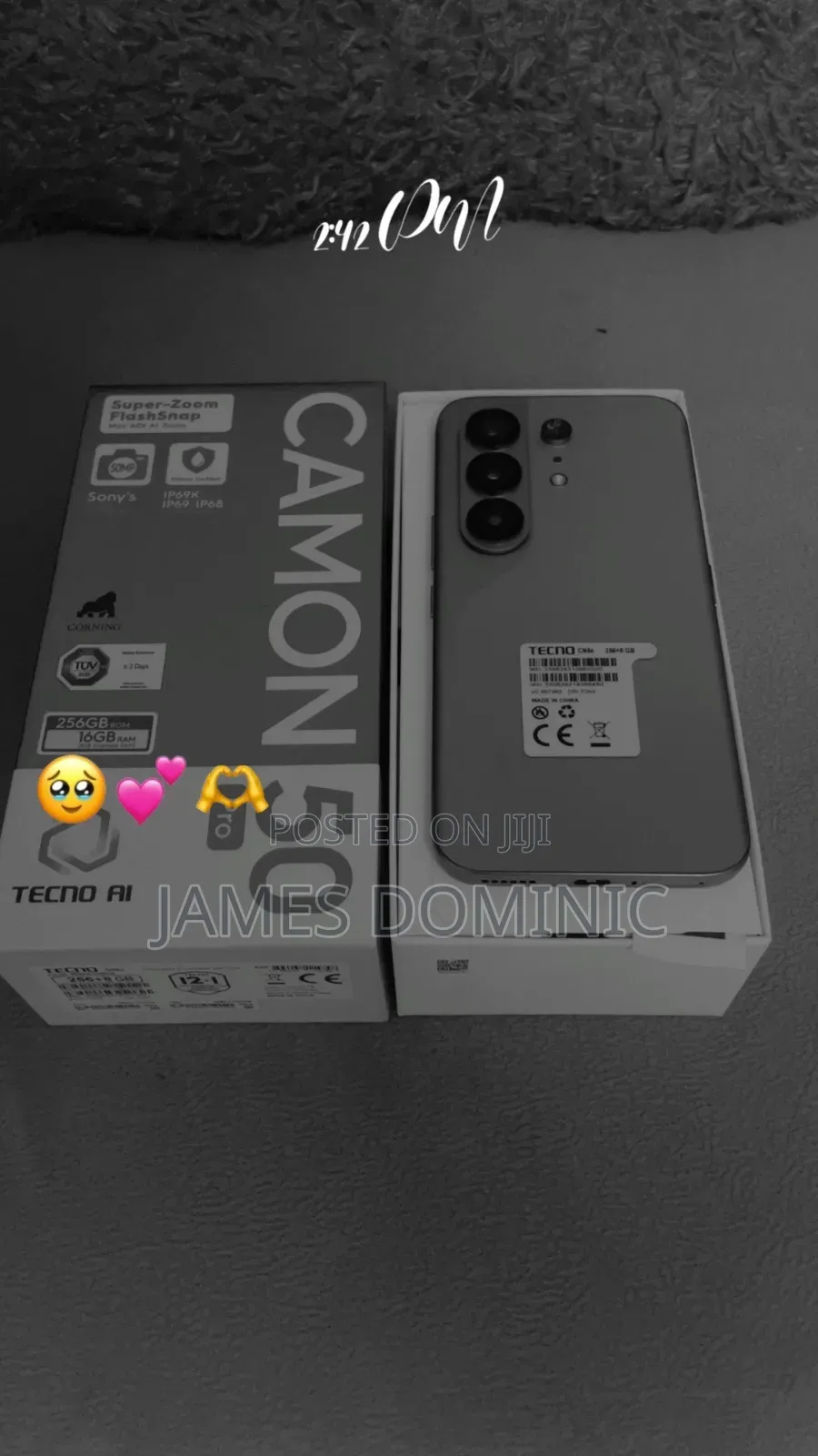 Tecno Camon 50 Pro 256 GB Gray