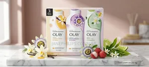 Olay Essential Botanicals Body Wash 3-Pack (700ml Each)
