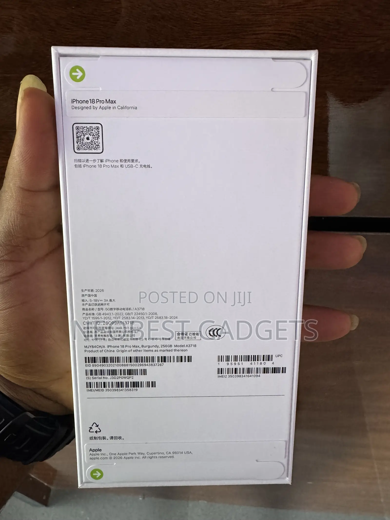 New Apple iPhone 18 Pro Max 256 GB