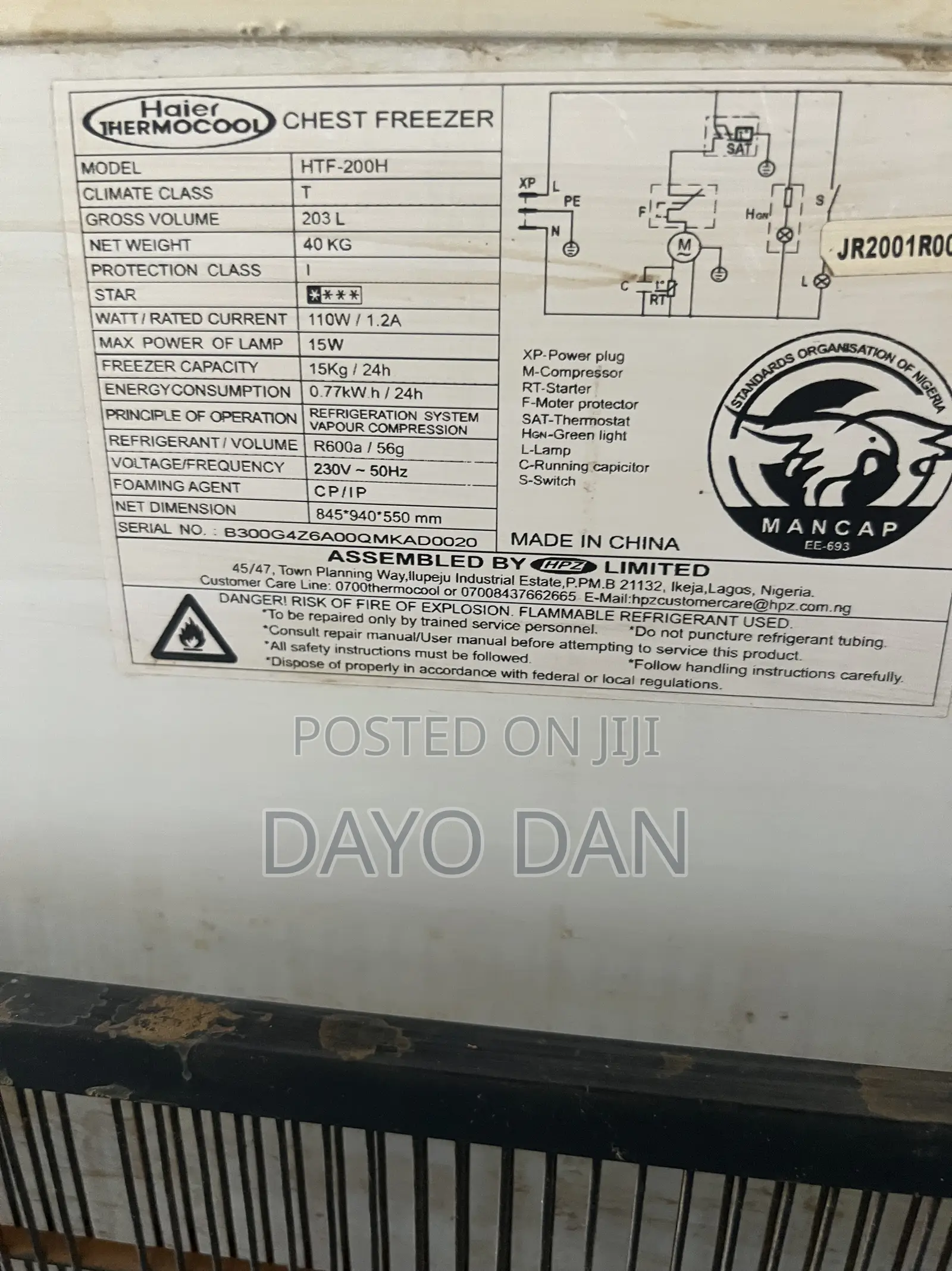 Haier Thermocool 203l