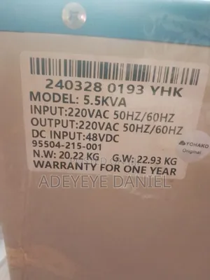5.5kva Transformer Based Inverter and 100amps Felicity Controller