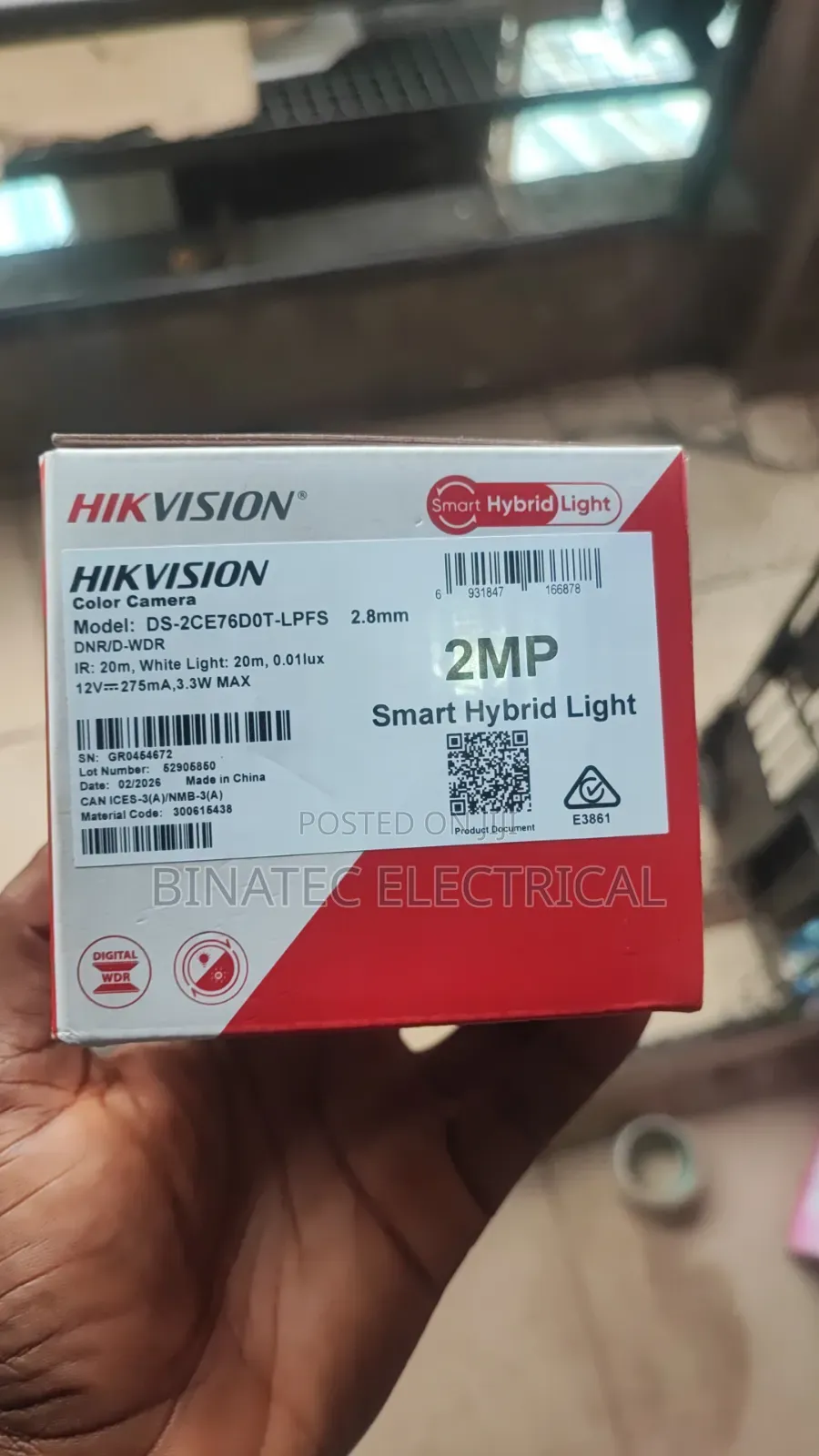 Hikvision 2MP Coloured CCTV Security Camera – High-Quality