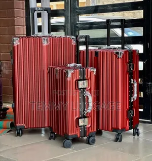 Wine Colour Hardshell Luggage Boxes
