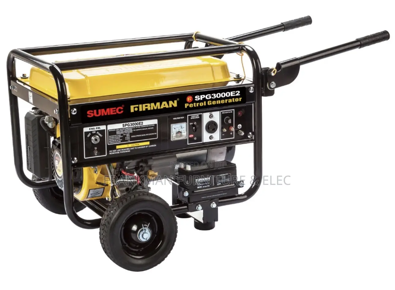 Sumec 3000E2 Generator With Key Tyre