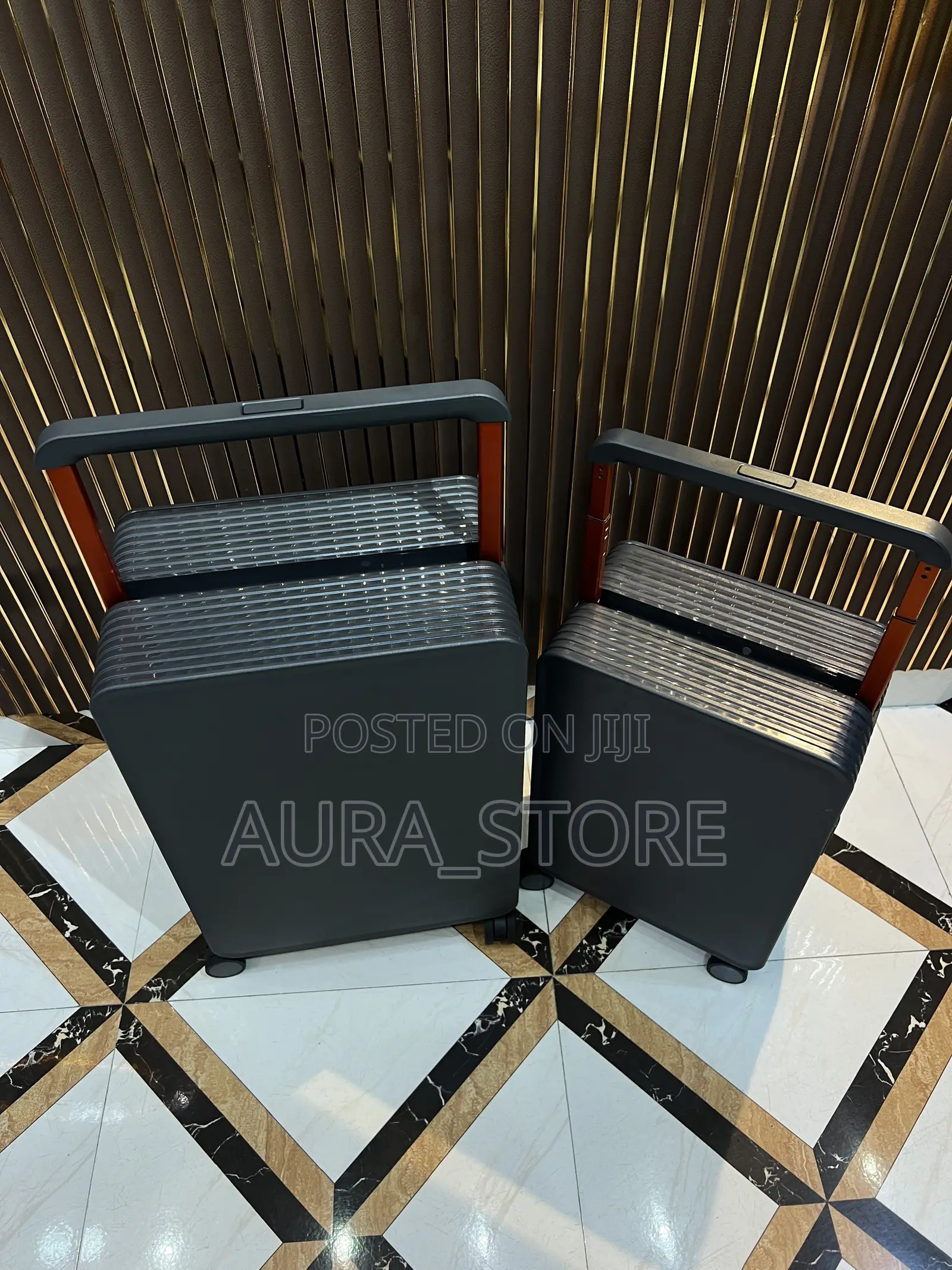 Premium Wide-Handle Hardshell Trolley Suitcase.