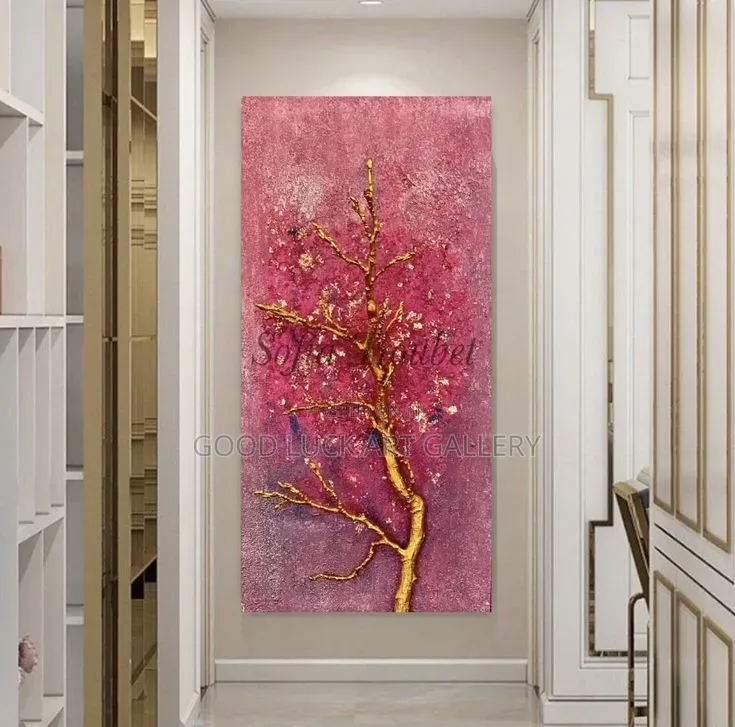 Luxury Pink Gold Art