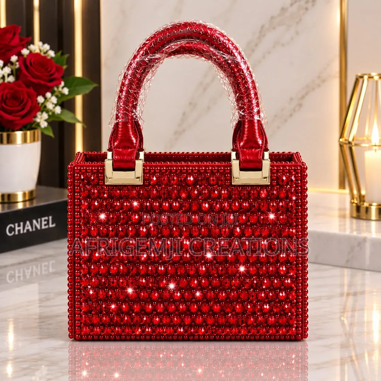 Luxury Crystal Beaded Mini Handbags