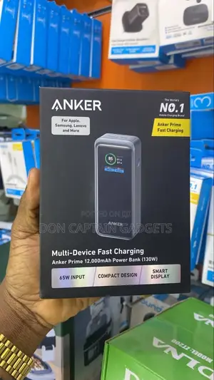 Anker Prime 130W Power Bank 12000mah Faster Charging Smart Display