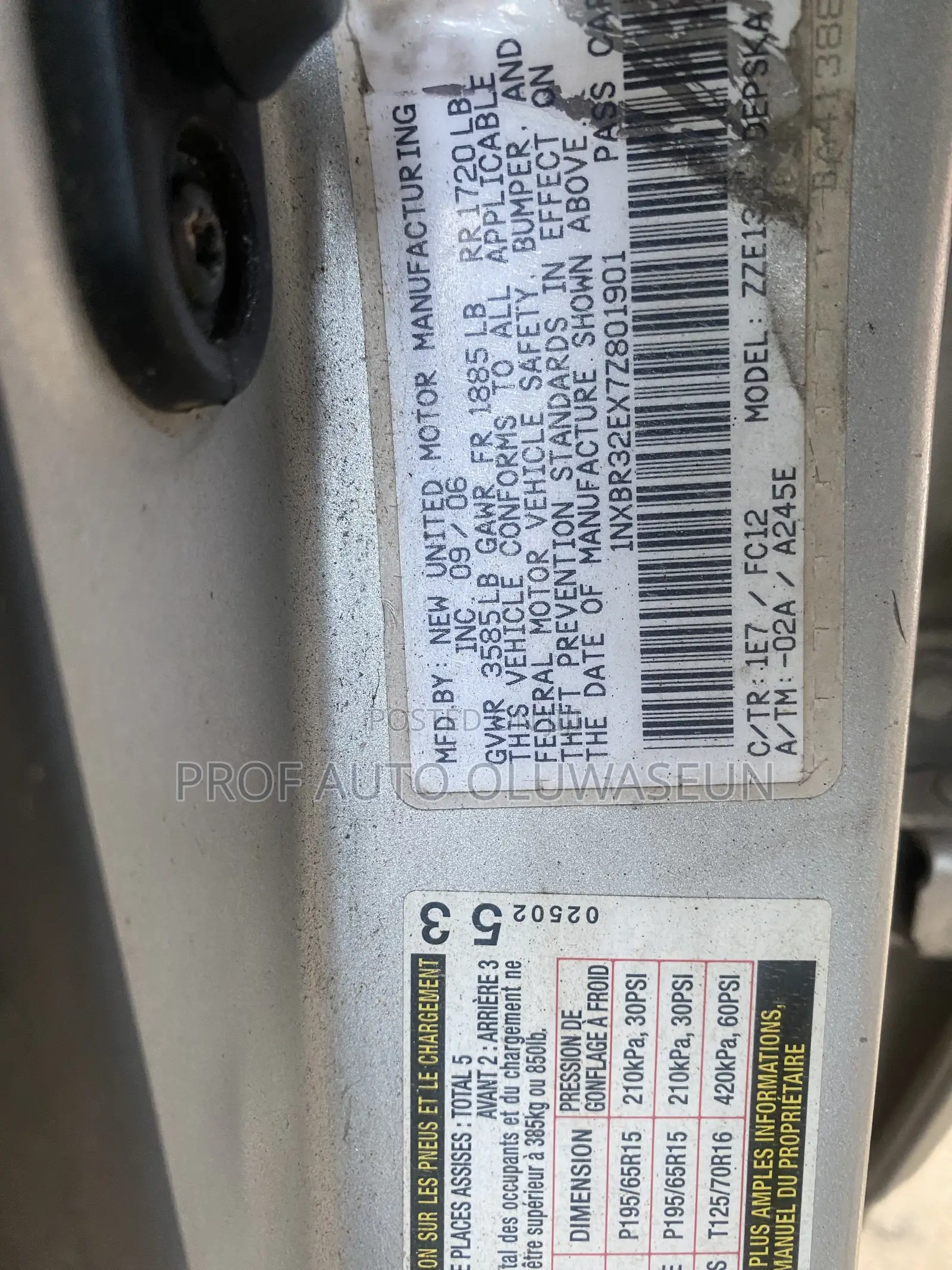 Toyota Corolla S 2007 Silver