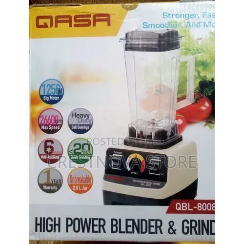 Qasa High Power Blender QBL-8008 With a Grinder
