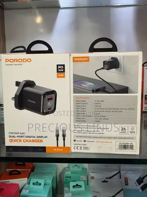 Porodo 35 Wats Dual Charger Type C to Type C Charging