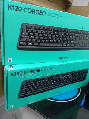 Logitech Corded Keyboard --BLACK