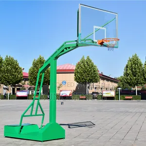 Adjustable Heavy Duty Basketball Stand Tempered Glass Board