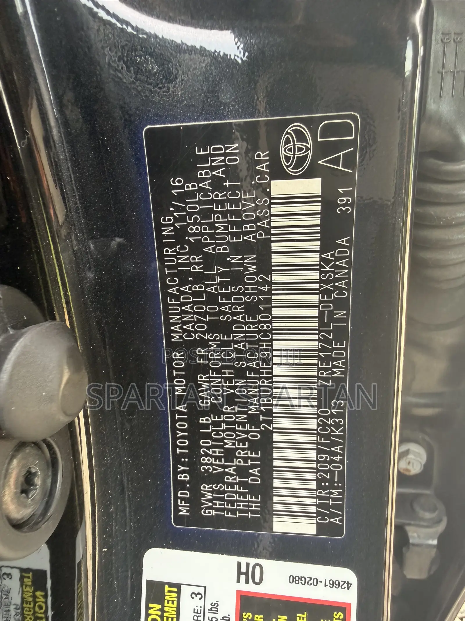 Toyota Corolla 2017 Black
