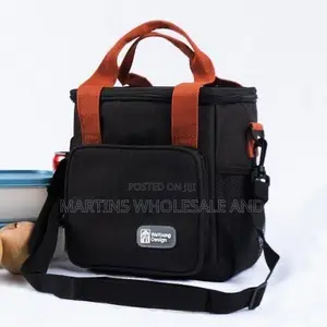 An HPPOWER Insulated Thermal Lunch Bag Featuring a Durable Double-Zipp