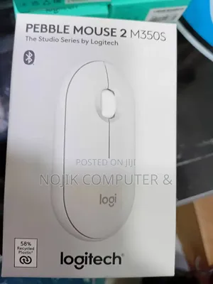 Logitech M350 Pebble 2 Bluetooth Mouse -- Tonal White