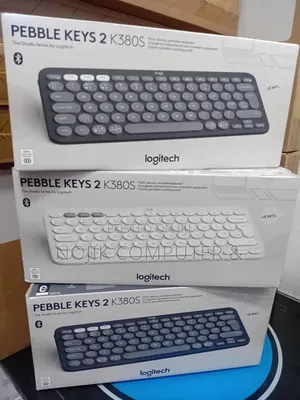 Logitech Pebble K380s Bluetooth Keyboard -- Tonal White
