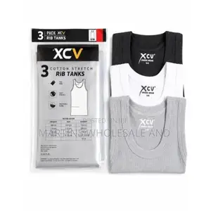 3-Pack of XCV Cotton Stretch Rib Tank Tops,