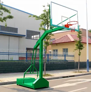 Olympic Basketball Stand 12mm Glass Board Adjustable Height