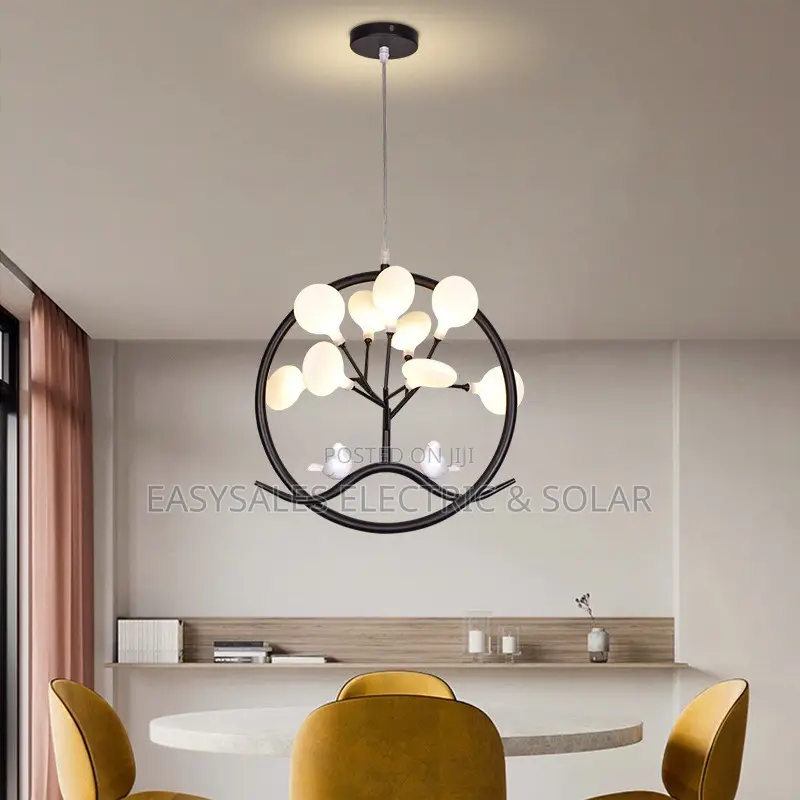 Nordic Round Chandelier Style Tree Branch