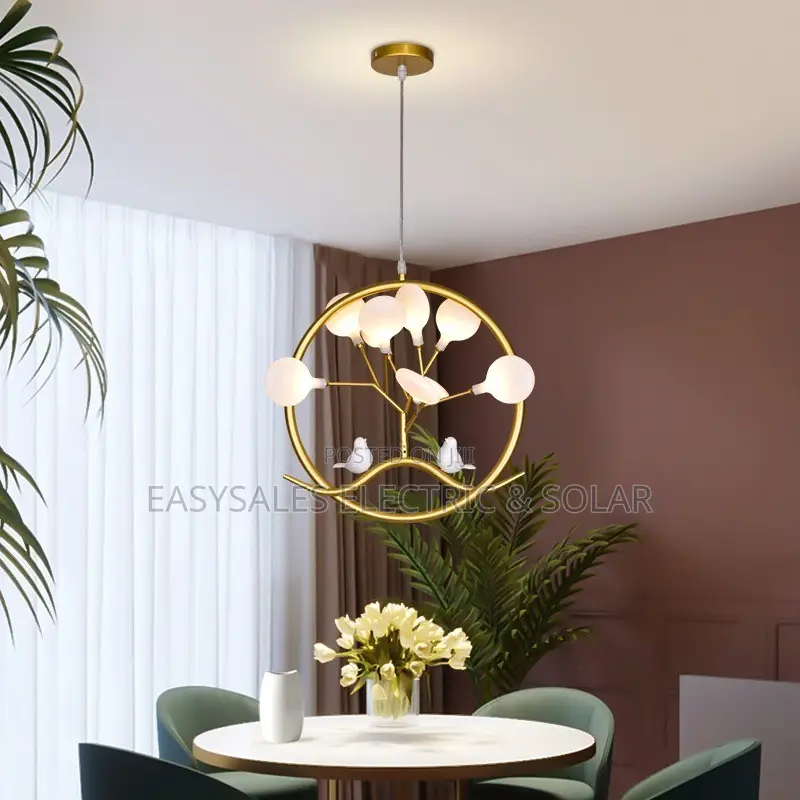 Nordic Round Chandelier Style Tree Branch