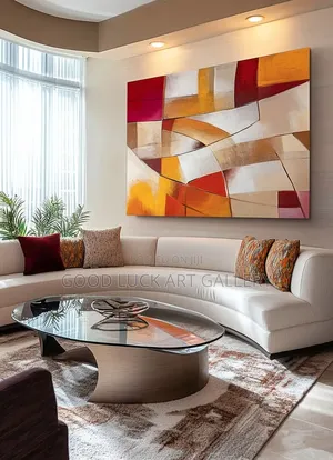 Large Abstract Geometric Print