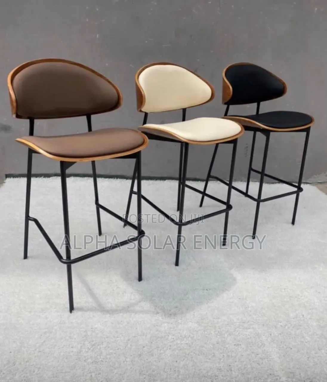 Modern Leather Bar Stools