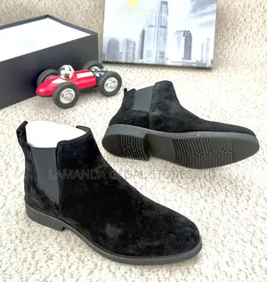 Renato Balducci Black Suede Chelsea Boots