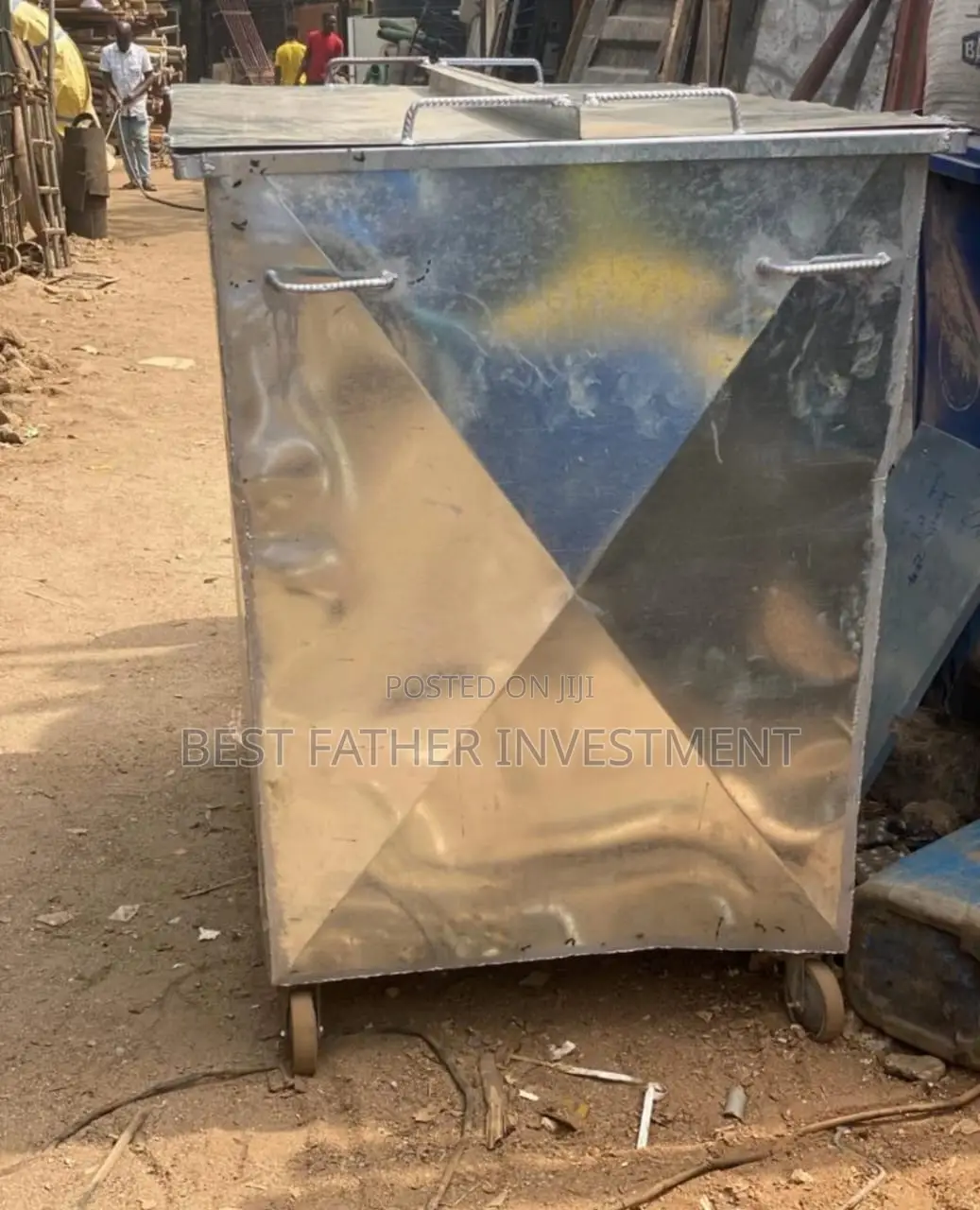 2,000 Liters 100% Pure Galvanized Durable Waste Bin