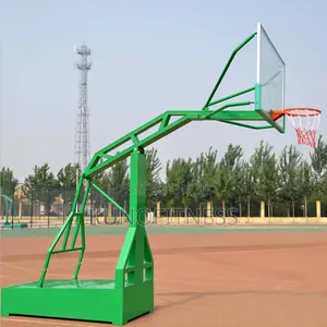 Heavy Duty Basketball Hoop Stand Tempered Glass Adjustable