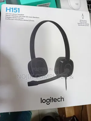 Logitech H151 Wired Stereo Headset 3.5MM -- BLACK