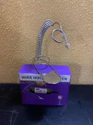 Stainless Server Wine Holder /