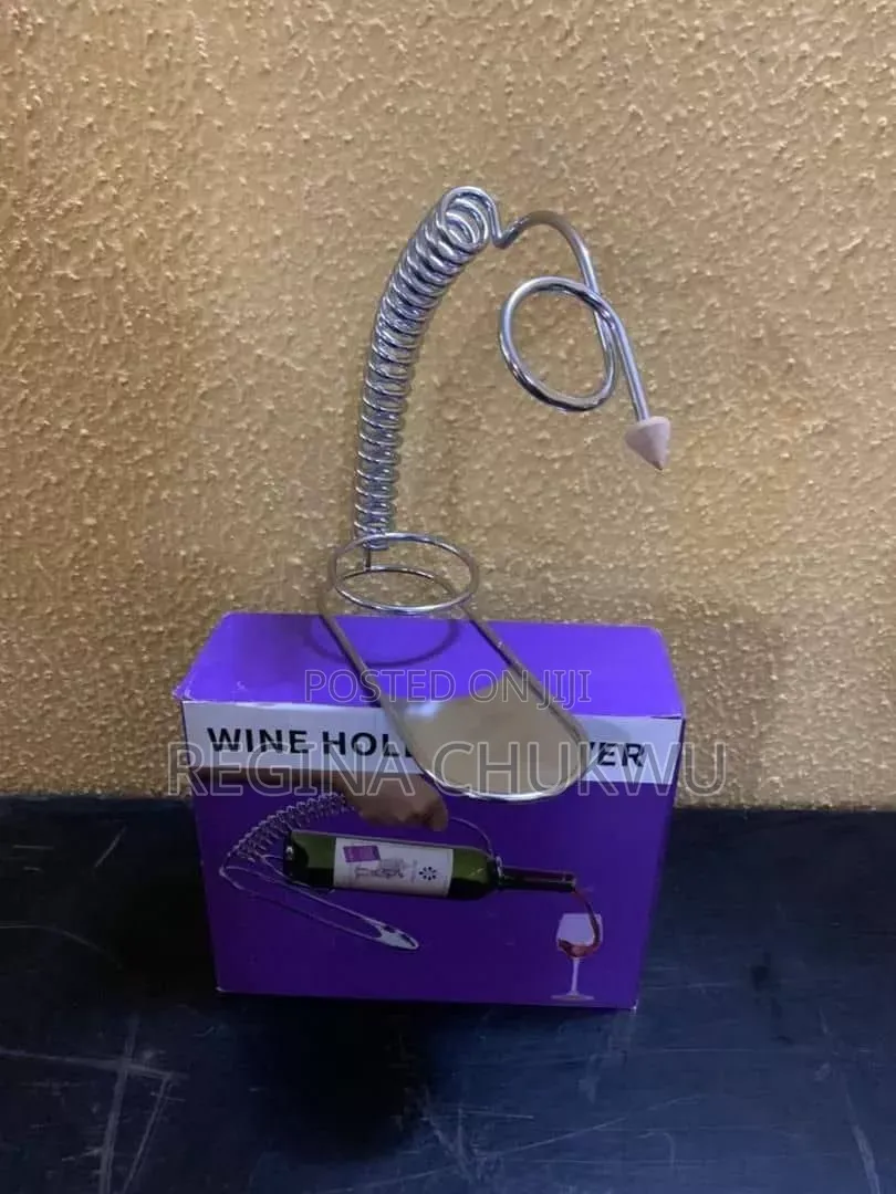 Stainless Server Wine Holder /