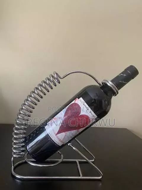 Stainless Server Wine Holder /