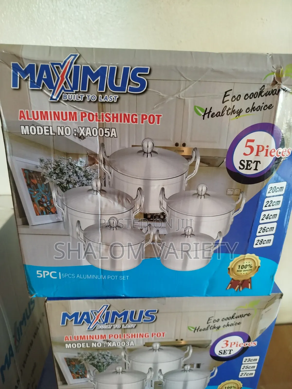 5pcs Aluminium Polish Quality Cooking Pot