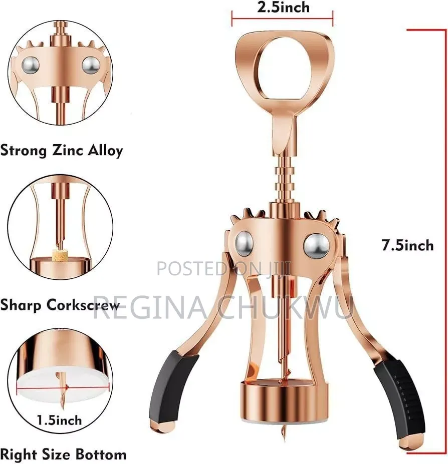 Big Rose-Gold Box Wine Opener Set