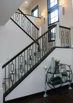 Wood and Iron Handrail Design