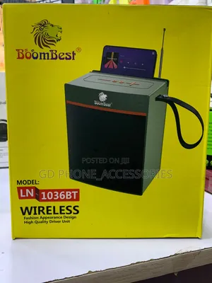 BoomBest LN-1036BT Wireless Portable Speaker With Phone Stand FM