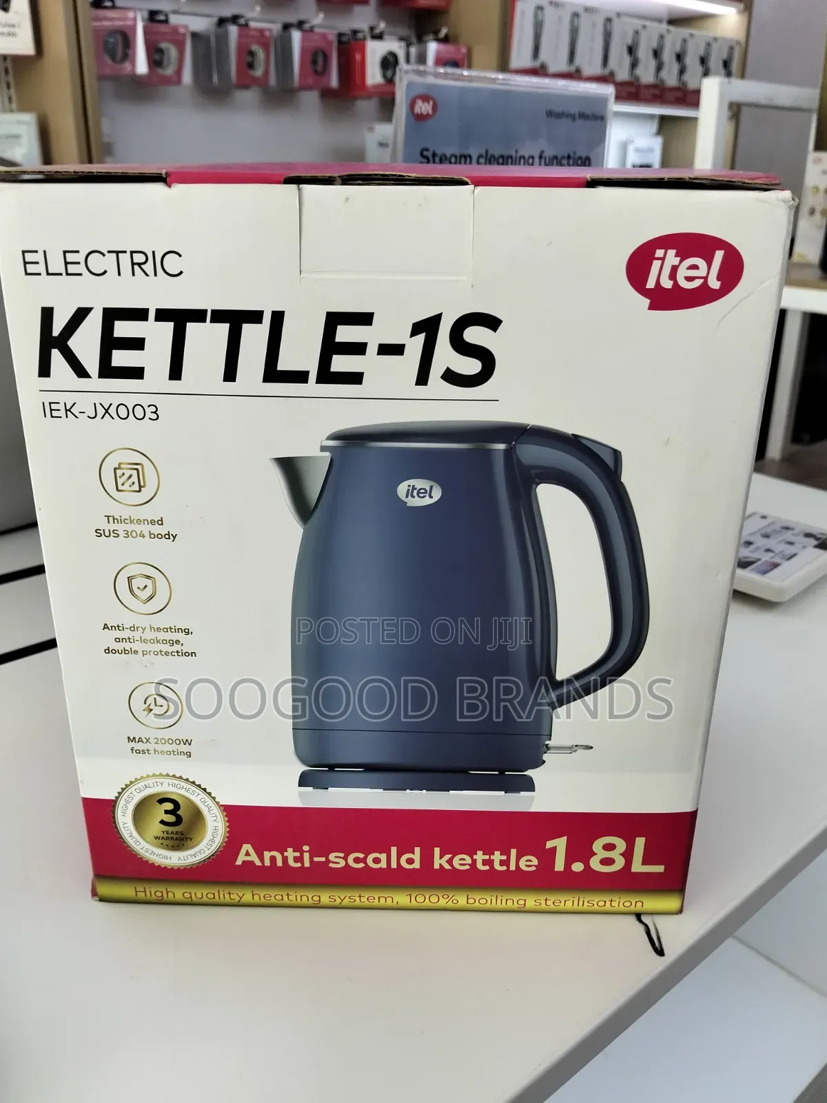 Electric Kettle 1.8litres Itel