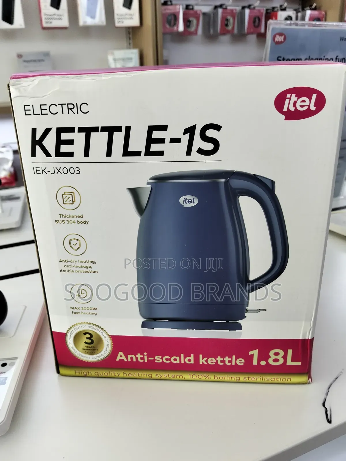Electric Kettle 1.8litres Itel