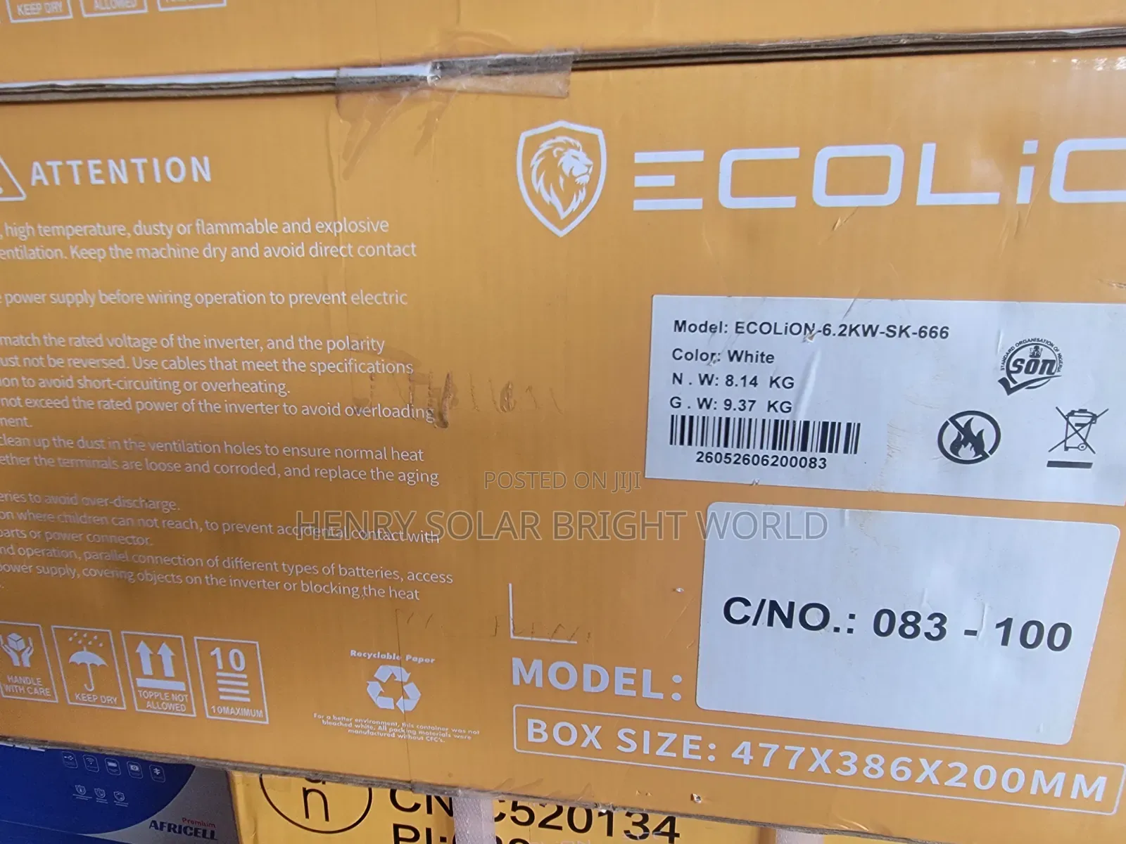 Ecolion 6.2kva Hybrid Inverter